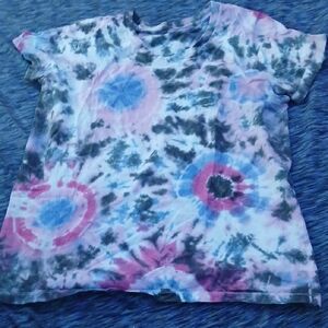 Hanes Tie-Dye Short Sleeve Tee - Pink, Blue, Black